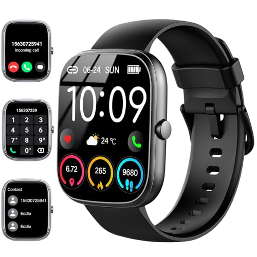 Smartwatch Herren Damen, 1,91' HD Smartwatch Damen mit Telefonfunktion, Smart Watch Fitnessuhr 113+ Sportmodi, IP68 Wasserdicht, Sportuhr mit Herzfrequenz Schlafmonitor Schrittzähler, für Android iOS