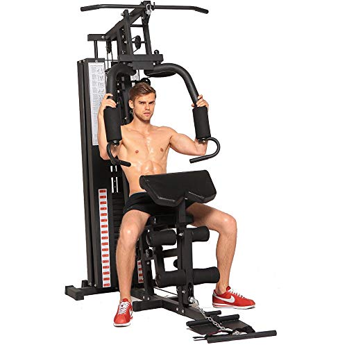 Dione HG3 - Fitnessstation - Multi-Gym - Krafstation - Mit 45 kg Gewichte - Erweiterbar auf 100 kg - Homegym