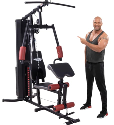 Miweba Sports 50in1 Kraftstation MK500 Pro - 60 kg Seilzug - Fitnessstation - Butterfly - Zugturm - Multifunktions-Hometrainer (MK500 Kraftstation)