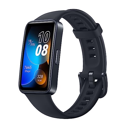 HUAWEI Band 8 Smartwatch, Ultra Flat Design, Sleep Tracking, 2 Week Battery Life, Health and Fitness Tracker, Compatible with Android & iOS, German Version, Midnight Black